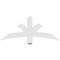 Ekena Millwork Davenport Architectural Grade PVC Gable Bracket, 48"W x 20"H x 2"D x 4"F, 10/12 Pitch GBP048X20X0204DAV00 - alternate 3